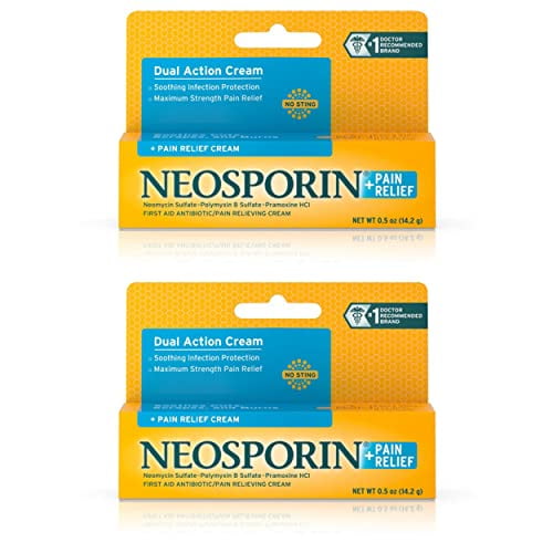 Neosporin + MaximumStrength Pain Relief Dual Action Antibiotic