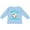 AE-Light Blue, variant on Baby's 1st Christmas with Cute Penguin and Snowflakes Boys or Girls Long Sleeve Toddler T-Shirt