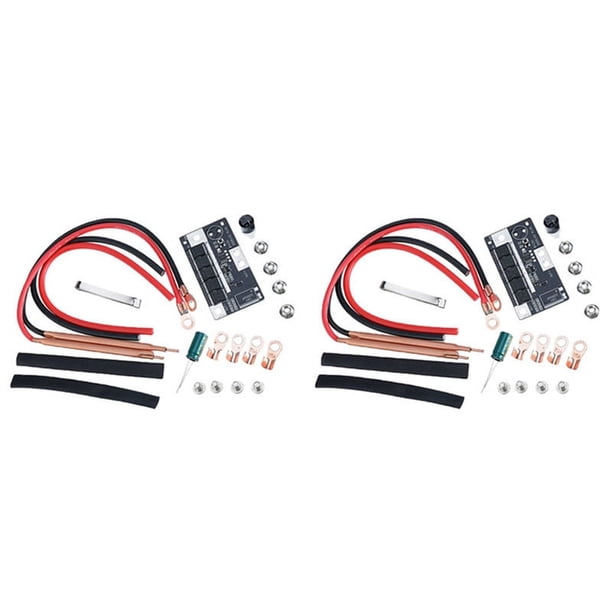2X Soldador de Punto de 12 V, Máquina de Almacenamiento de Soldadura Por Puntos de Batería Portátil DIY Equipo de Soldadura de Placa de Circuito PCB para 26650 32650