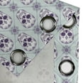 thumbnail image 5 of Ambesonne Geometric Grommet Curtain, Floral Damask Skulls, 50" x 54", Pale Blue Purple White, 5 of 6