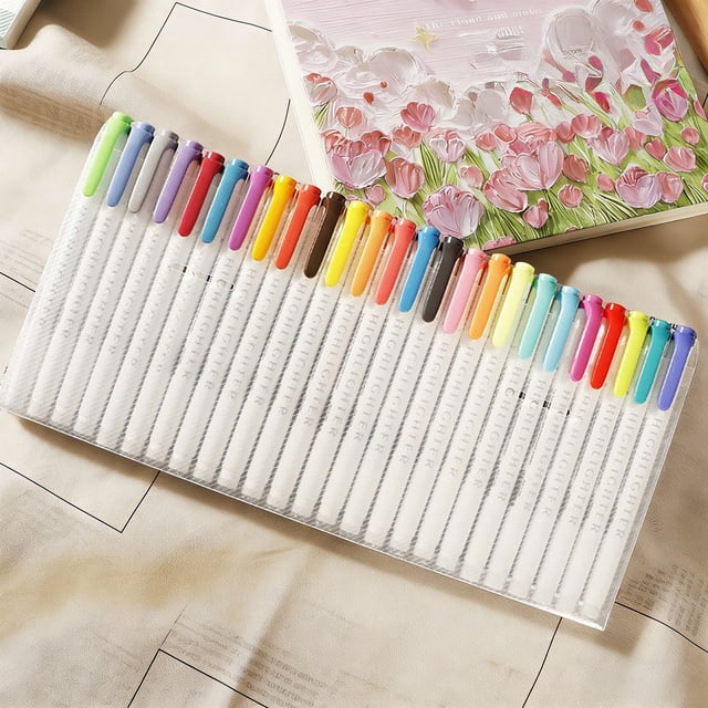 YWIYIUD 25PCS Practical and Portable DIY Coloring MarkersPen Suitable for Adults and Teens Durable DIY Coloring Blanket Accessories for Home Cafe Holiday Decorations
