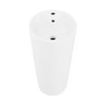 thumbnail image 6 of Monaco Circular Basin Pedestal Sink in Matte White, 6 of 11