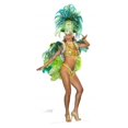 thumbnail image 1 of Star Cutouts SC861 Lifesize Cardboard Cutout Groovy Green Festival Babe, 1 of 1