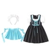 thumbnail image 6 of XXWXYD Girls 𝖮ktoberfest Halloween Costum𝖾 Traditional German Bavarian Dirndl Dress with Maid Apron Outfit Par𝗍y 𝖢arnival Festival Wear Kids Children 3-12 Years Bavarian Gown German Trachten, 6 of 9