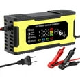 thumbnail image 3 of 12V 6A Smart Repair Charger Pulse Repair LED Display Smart Fast Charge Lead-Acid Charger for Car Auto Motorcycle US Plug, 3 of 10