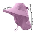 thumbnail image 3 of Sombrero de nylon para exteriores con ala ancha, UPF 50+, de secado rápido y resistente al agua, para senderismo, jardinería, playa y viajes, ajustable, 30 x 20 x 2 cm, 3 of 6