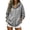 Gray, variant on Edvintorg Womens Jacket Button Down Long Sleeve Casual Loose Coat Fall Winter Outerwear with Pocket Trendy Womens Clothes Khaki S-2XL