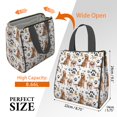 thumbnail image 3 of Golden Retriever Insulated Lunch Bag for Women & Adults,Large Portable Soft Cooler Lunch Bag,Thermal Food Storage Tote with Pearl Cotton,8.66L,8.75x5.75x9.5 Inch, 3 of 6