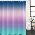 thumbnail image 3 of Blue Purple Teal Ombre Cream Waterproof Fabric Shower Curtain,Modern Abstract Art Aesthetics Waterproof Fabric Shower Curtain for Bathroom Bathtubs Shower Curtains with 12 Hooks Small 36x78in, 3 of 8