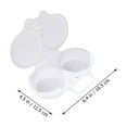 thumbnail image 2 of OULII Portable Egg Maker with Fine Plastic Material for Microwave Use and Easy Cleaning White Supports Dishwasher, 2 of 8