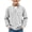 Gray, variant on Dursoulink Casual Long Sleeve Zip-Up Shirt for Boys, Relaxed Fit with Notched Lapel Collar, 98% Cotton 2% Spandex Blend, Solid Color Design