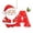 A, variant on MInHoues Christmas Tree Letter Ornament, 3.15" Santa Claus Alphabet Decoration, Acrylic Festive Hanging Charm for Front Door Wall Fireplace Holiday Home Decor, K