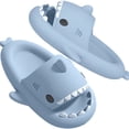 thumbnail image 2 of Chanclas Con Patrón De Tiburón Antideslizantes Ligeras De Secado Rápido Para Hombres Para Interiores Y Exteriores, Playa, Ducha, Casa, 2 of 4