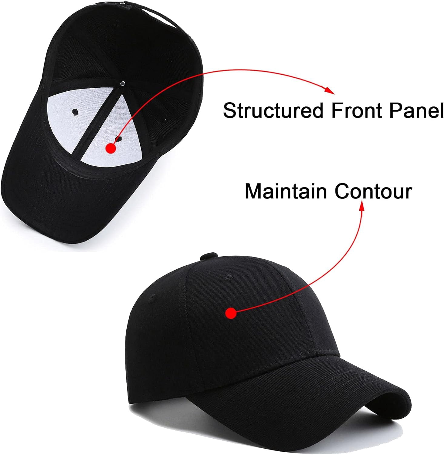 2 Packs White+white Baseball Cap Golf Dad Hat For Men And Women Birdie Love Club Women main image 2