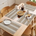 thumbnail image 5 of Brown Ombre Wooden Placemats Set of 12 Farmhouse Retro Khaki Wood Place Mats Indoor Wipeable Table Mats Washable Cloth Dining Table Placemats for Kitchen Holiday Party Home Decor 13x19 Inch, 5 of 9