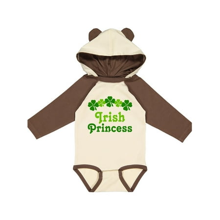

Inktastic Irish Princess (clover) Gift Baby Girl Long Sleeve Bodysuit