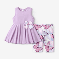 thumbnail image 1 of PatPat Ensemble 2 Pcs pour Filles, Plantes et Fleurs, Polyester/coton, 1 of 7