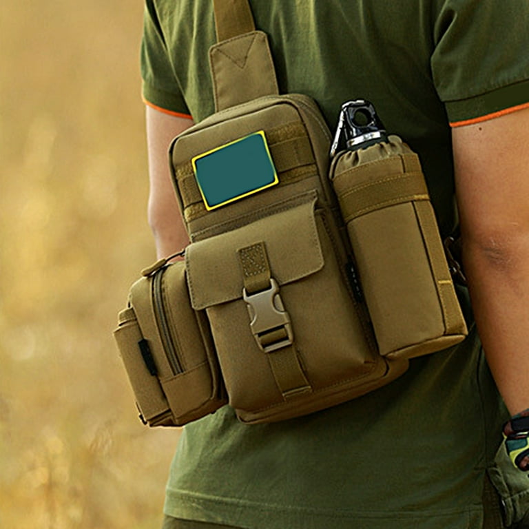 Outdoor tactical chest bag, men's multi-functional military