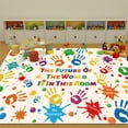 thumbnail image 6 of AKASISRUG Modern Handwoven Colorful Handprints Play Area Rug, 78.7x59 Inch, Non-Slip & Washable, 6 of 8