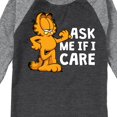 thumbnail image 3 of Garfield - Ask Me If I Care - Toddler And Youth Raglan Graphic T-Shirt, 3 of 4