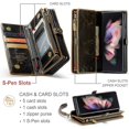 thumbnail image 2 of ASAPDOS Samsung Galaxy Z Fold 2 Wallet Case with S Pen Holder,PU Leather Zipper Folio Screen Protector Flip Case, 2 of 5