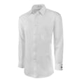 thumbnail image 2 of Marquis Men's 009F Regular Fit French Cuff Solid Dress Shirt, White, 16/32-33 Sleeve, 2 of 4