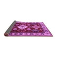 thumbnail image 2 of Ahgly Company Indoor Square Geometric Purple Traditional Area Rugs, 4' Square, 2 of 4