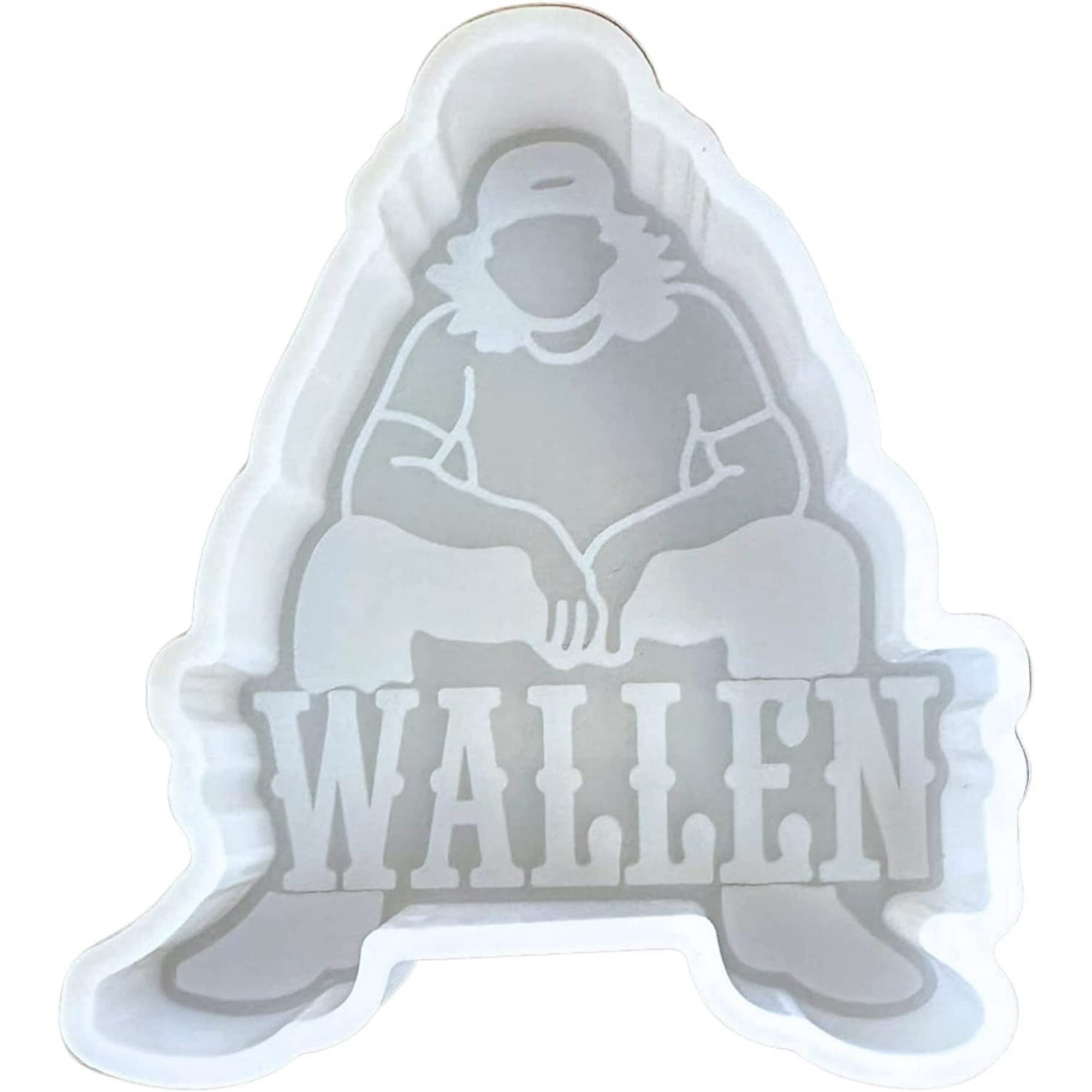 Wallen Country Music Singer Car Freshie Silicone Mold 4 x 3.5 inch Scented Aroma Beads Car Candle, Soap Oven Safe to Bake Heat Resistant Morgan Cardstock