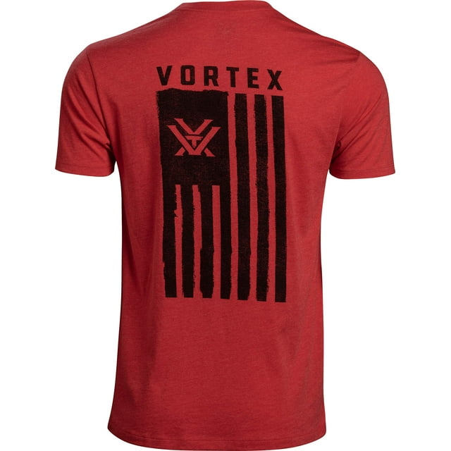 Camiseta Vortex Salute para Hombre Manga Corta Rojo Jaspe XL