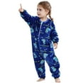 thumbnail image 2 of Boys Girls Rompers Kids Cartoon Style Flannel Sleepsuit Baby Toddler Jumpsuit Pajamas Sleeping Outfit Bodysuits 5-6 Years, 2 of 4