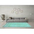 thumbnail image 3 of Ahgly Company Indoor Rectangle Abstract Light Blue Modern Area Rugs, 8' x 12', 3 of 4