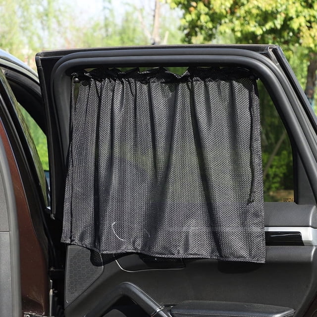 Cortina parasol para coche, cortina de malla de verano, tipo succión, cortina parasol para coche, protector solar, aislamiento térmico, cortina para ventana lateral de coche