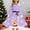 E-49Light Purple, variant on FAOWME Big Kids Girls Christmas Dress Long Sleeve Round Neck Reindeer Print Lace Up Front Stylish Comfortable Dresses For Party Black 5-6 Years