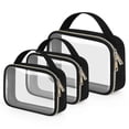 thumbnail image 1 of 3 Pack Clear Toiletry Bags TSA Approved for Travel, 1 of 5