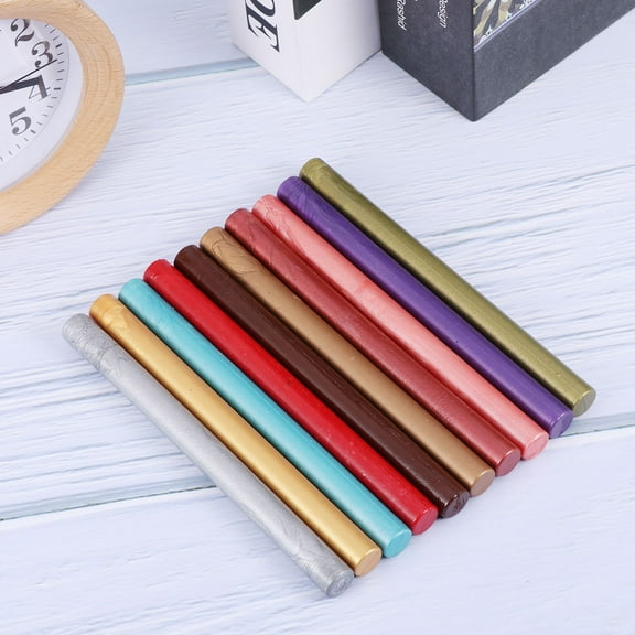 FRCOLOR 10 Pcs Wedding Envelope Sealer Wax Sealing Wax Stick Sealing Wax for Envelopes M
