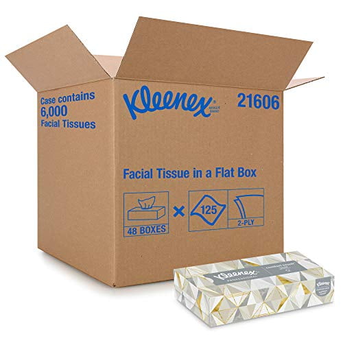 12 Boxes 56 Tissues Per Box 672 Tissues Total Kleenex Collection Cube 
