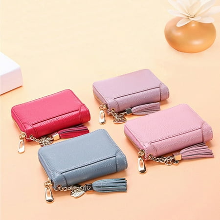 - 20/40/60 Card Slots Fashion Lady Genuine Leather Women Wallet Clutch Long / Short Purse Credit Card Holder Handbag Valentine's Day Christmas Gifts For Women
