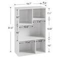 thumbnail image 4 of VECELO 3-Tier Bookcase with Storage Shelves, 21.3" Modern Bookshelf for Organizer Display Stand Home Office, Vertical or Horizontal, White, 4 of 9