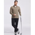 thumbnail image 4 of Pinspark Men's Quarter Zip Up Lightweight Pullover Mock Neck Sweatshirts Long Sleeve Golf shirts Performance Athletic Casual, 4 of 6