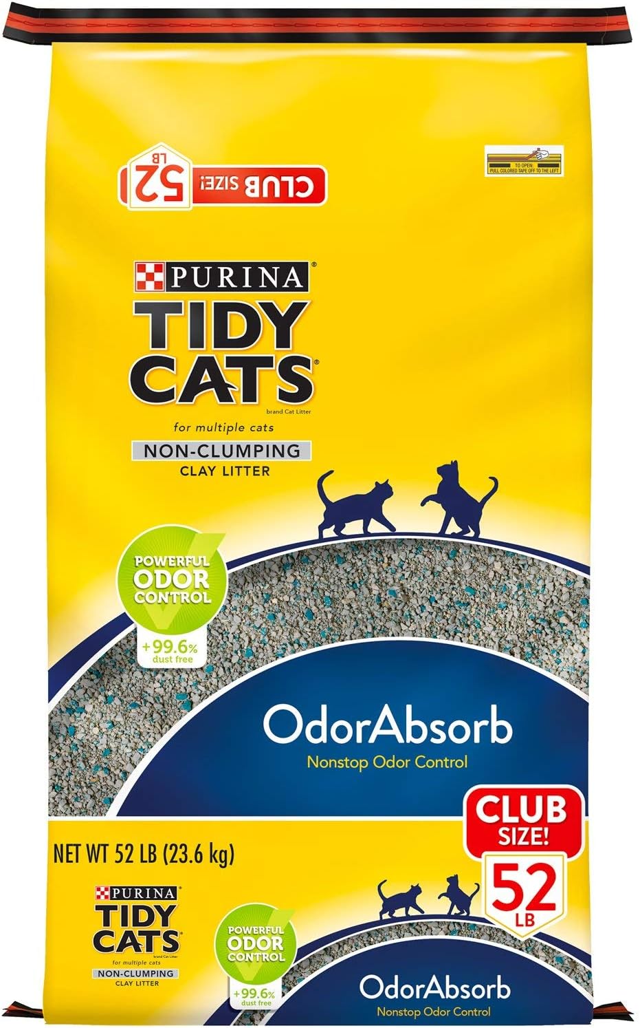Purina Tidy Cats NonClumping Cat Litter for Multiple Cats (52 lbs