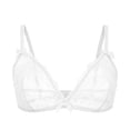 thumbnail image 1 of Sous-vêtements pour Femmes en Maille Transparente Lingerie Broderie Soutien-Gorge et String et Bas, 1 of 5