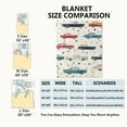 thumbnail image 3 of Retro Classic Car Blanket Vintage Automobile Throw Blankets with Colorful Classic Cars and Star,Birthday Gifts for Kids Adult,Lightweight Soft Fleece,for Sofa Couch Bed Room Decor 40x50in, 3 of 6