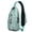 Greenish-blue-1, variant on Dino Lovers Cartoon Sling Backpack – Funny Colorful Dinosaur Pattern Bag – Cute Shoulder Purse for Men and Teens