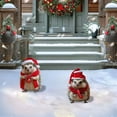 thumbnail image 5 of Hedgehog Christmas Cute Pile Insert Art Garden Decoration Colorful Christmas Decorations Suitable For Christmas Garden Card Slot Home Decor, 5 of 6