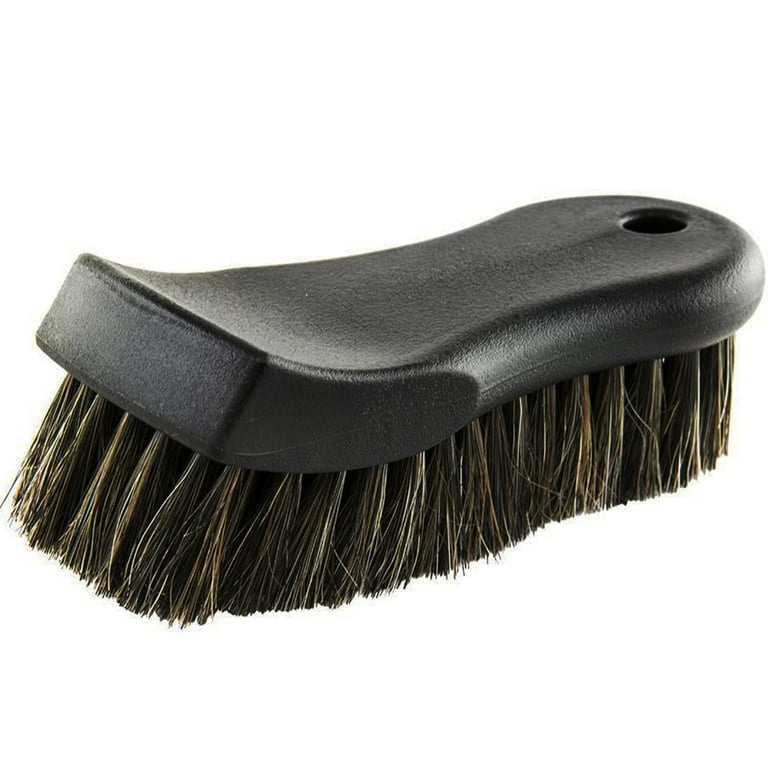 Horse Hair Cleaning Brush Long Bristle Leather Cleaning Brush Premium Horse  Hair Interior Brush Soft Car Cleaning Brush Horse Hair Bristle with Hanging  Hole for Car Interior 