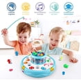 thumbnail image 5 of Juegos de pesca electrónicos Juguete de pesca magnético para niños niñas niños pequeños de 3 4 5 6 7 8 9 10 juguetes de juego regalos de cumpleaños de Navidad para niños con luz y música ER Rojo Verde, 5 of 5