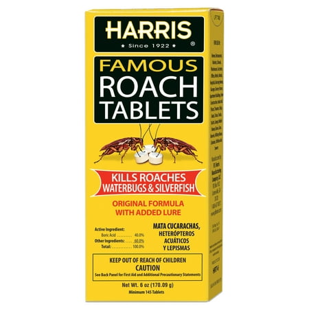 UPC 072725000030 product image for Harris Famous Roach & Silverfish Killer Tablets  6 oz. | upcitemdb.com