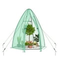 thumbnail image 5 of Costway 5.5'x 5.5'x 6' Portable Mini Garden Greenhouse with Window & Roll-up Zippered Door, 5 of 9
