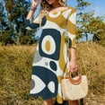 thumbnail image 4 of Abstract Midcentury Modern Art Dress Summer Dresses Woman Street Style Big Size Casual Dress, 4 of 9