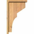 thumbnail image 3 of 5 1/2"W x 12"D x 20"H Monterey Smooth Corbel w/Backplate, Western Red Cedar, 3 of 9